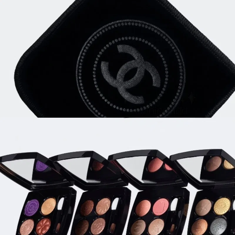 Женские тени для век четырехцветные с кисточкой, модель BOUTONS MADEMOISELLE Lucky Buckle, CHANEL, #209 — фото 4