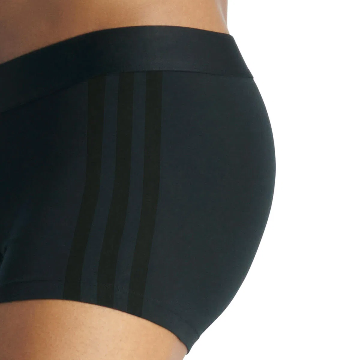 Мужские трусы с принтом Active Flex Cotton 3 Stripes Adidas, Черный — фото 4