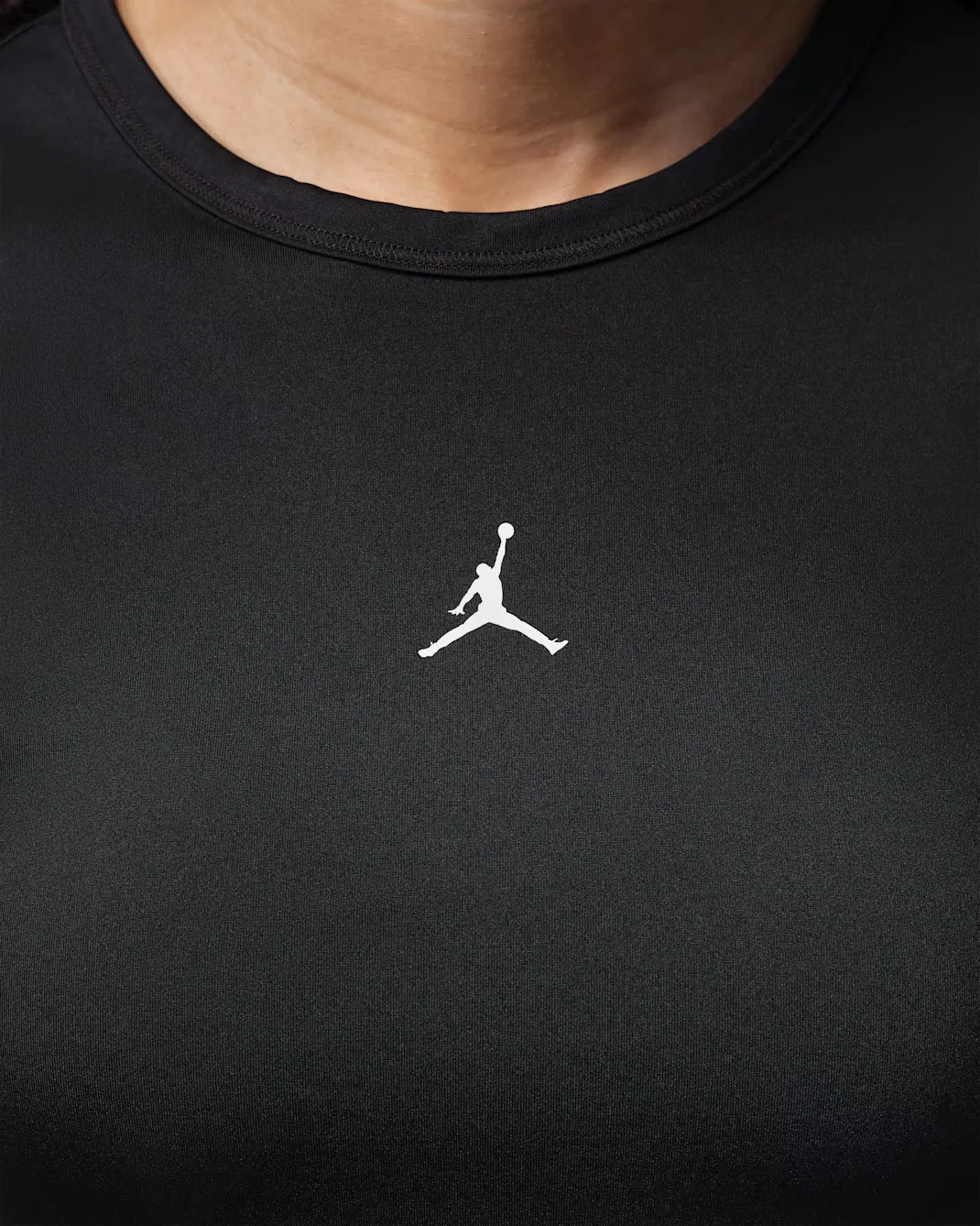 Женская футболка с длинными рукавами Dri-FIT Jordan Sport Essentials, Black/White — фото 4