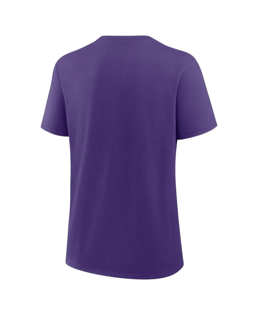 Женская фиолетовая футболка с основным логотипом команды LSU Tigers Nike, Purple — фото 3