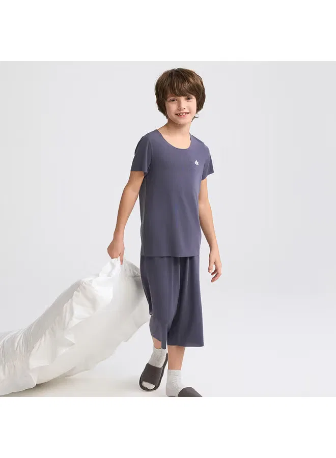 Комплект пижам для мальчиков и девочек с дышащей сеткой Aimer Kids, серый