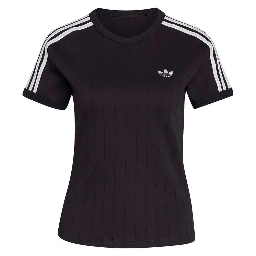 Футболка с коротким рукавом Pinstripe Slim Adidas Originals, черный — фото 3