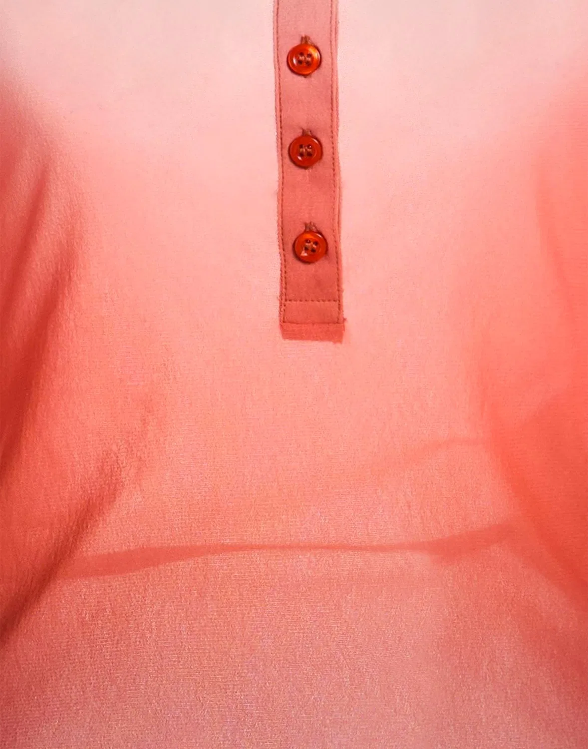 Женская футболка-поло с длинным рукавом Acne Studios, красно-оранжевый — фото 4
