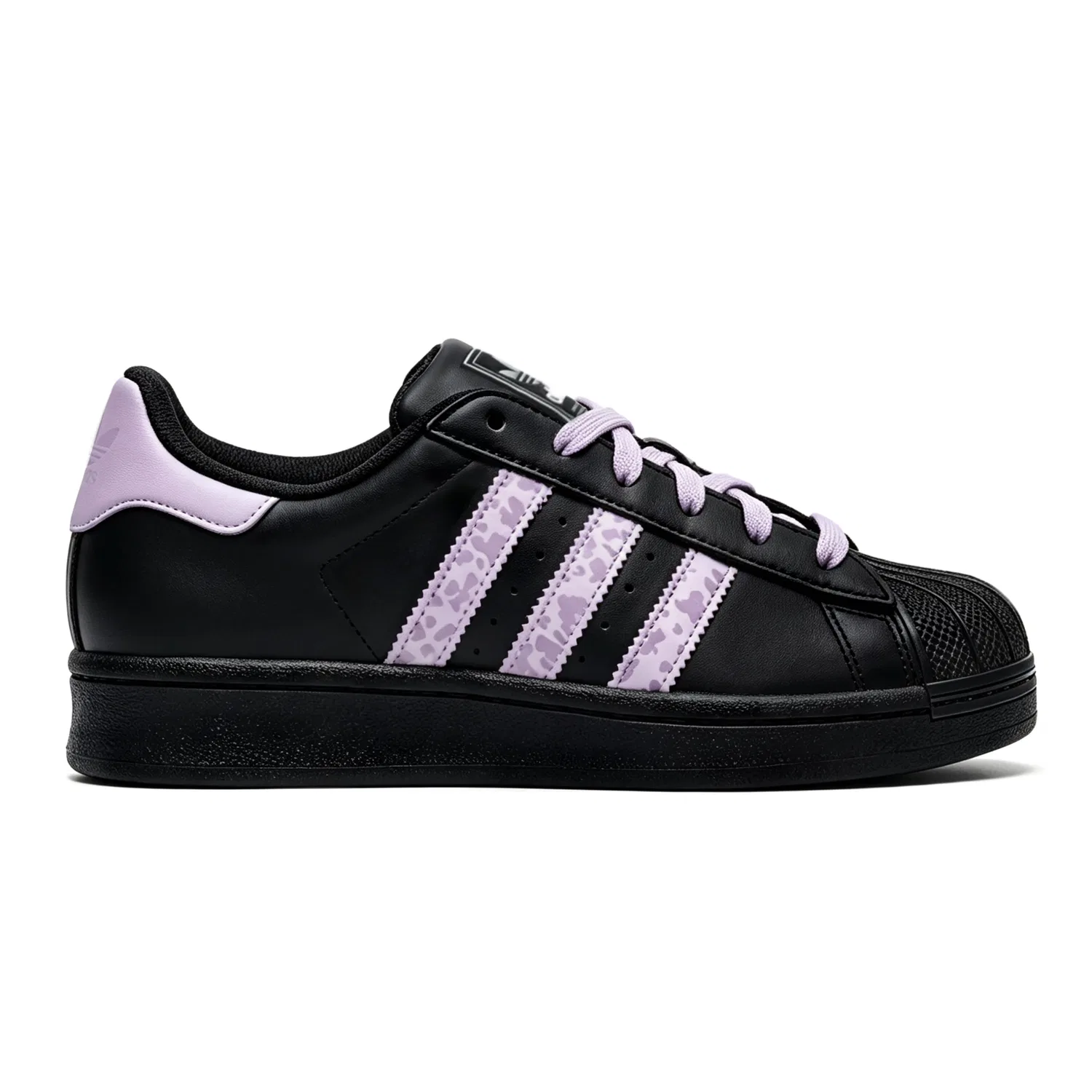 Детские кроссовки для скейтбординга с принтом Superstar 2, Adidas Originals, Black Purple — фото 4