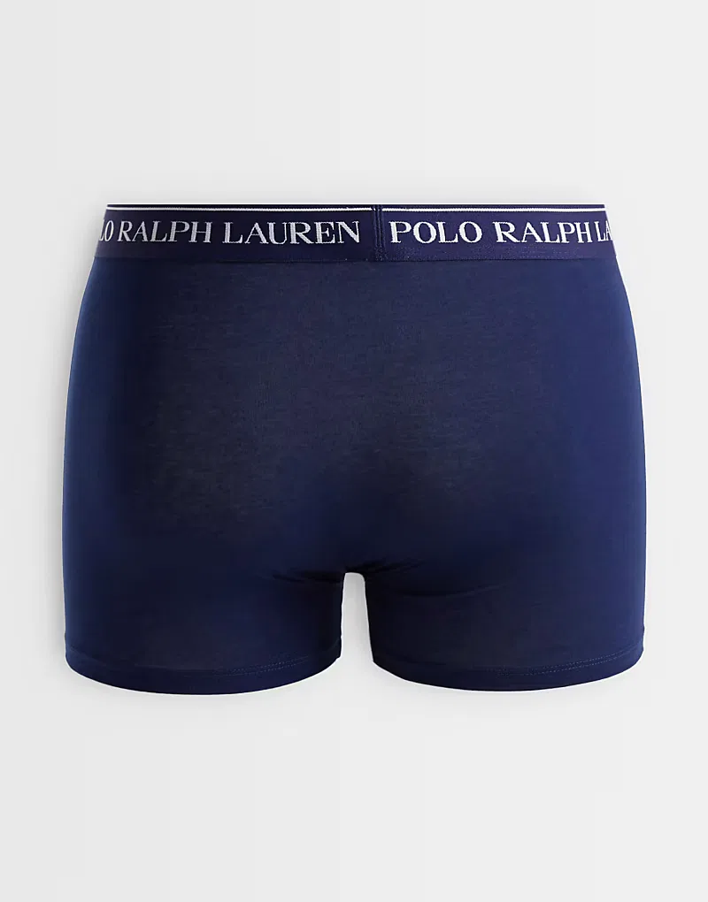 Классические плавки Polo Ralph Lauren, комплект из 3 пар, темно-синий — фото 2