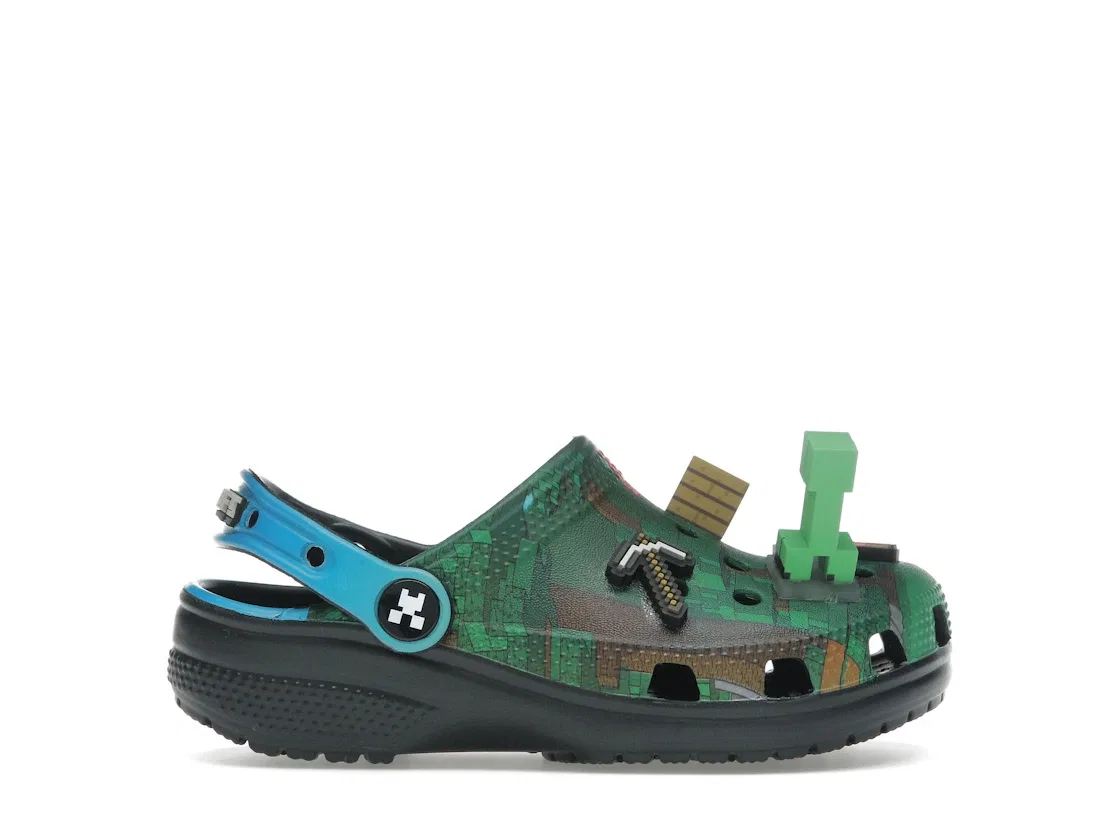 Детские сабо-клоги Minecraft Dark Forest Crocs, Green