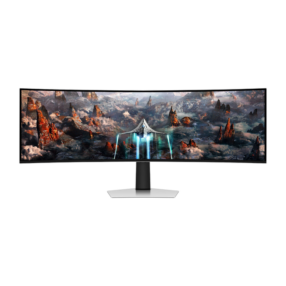

Игровой монитор Samsung Odyssey G9 G93SC, 49", DQHD, 5120 х 1440, 240 Гц, OLED, серебристый