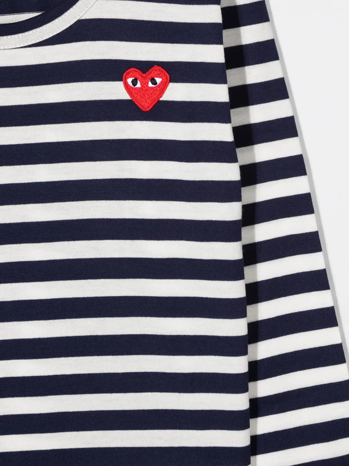 Comme Des Garçons Play Футболка с Сердцем и Полосками — фото 2