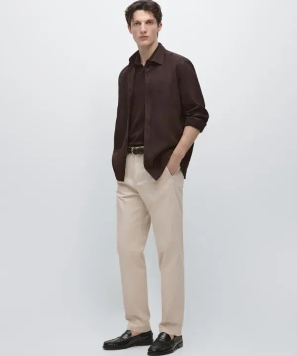 Хлопковые брюки джоггеры, Massimo Dutti — фото 2