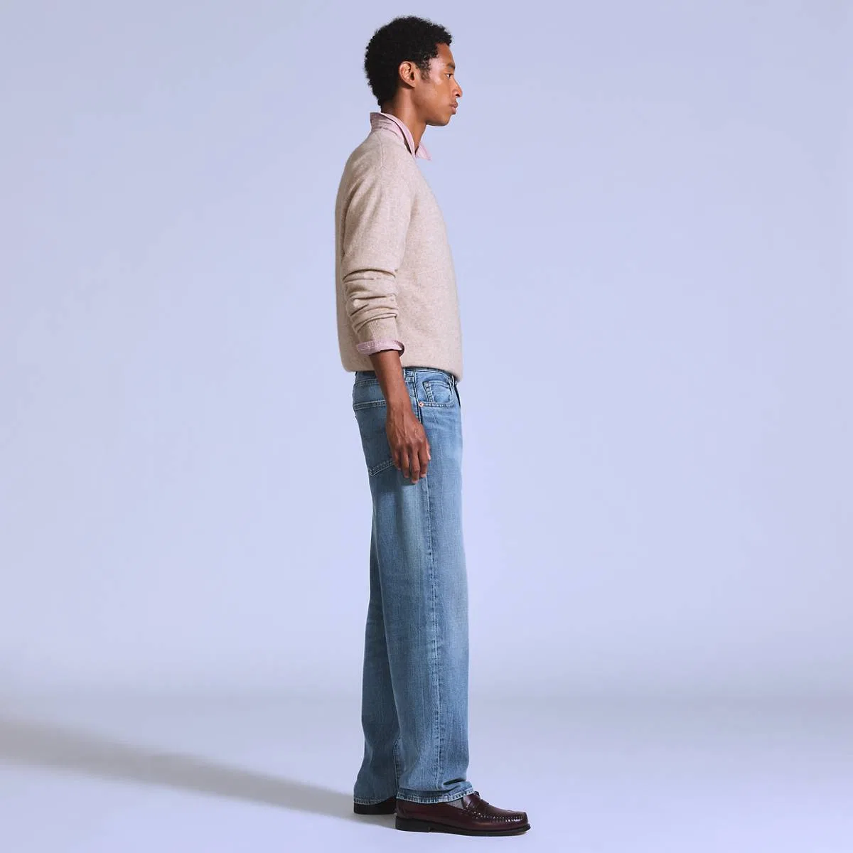 Свободные мужские джинсы Anchor Levi's, Supersonic - Light Wash — фото 4
