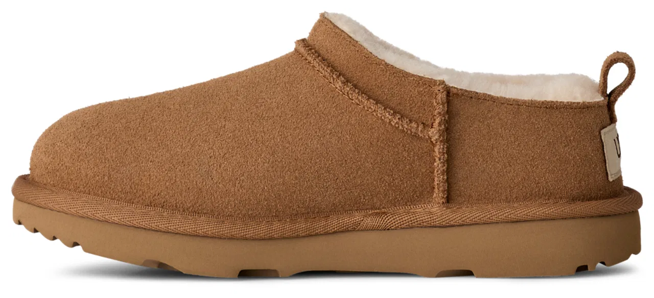 Детские ботинки для девочек с низким профилем UGG Micro, UGG, Chestnut — фото 2