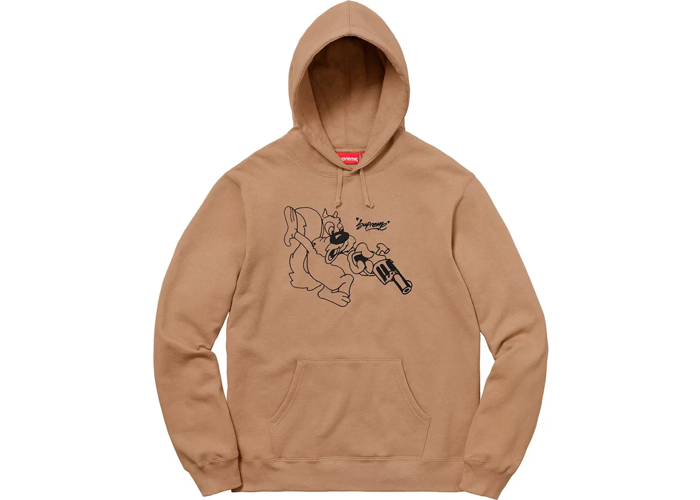 Мужская худи с капюшоном Supreme Sweatshirt, Light Brown