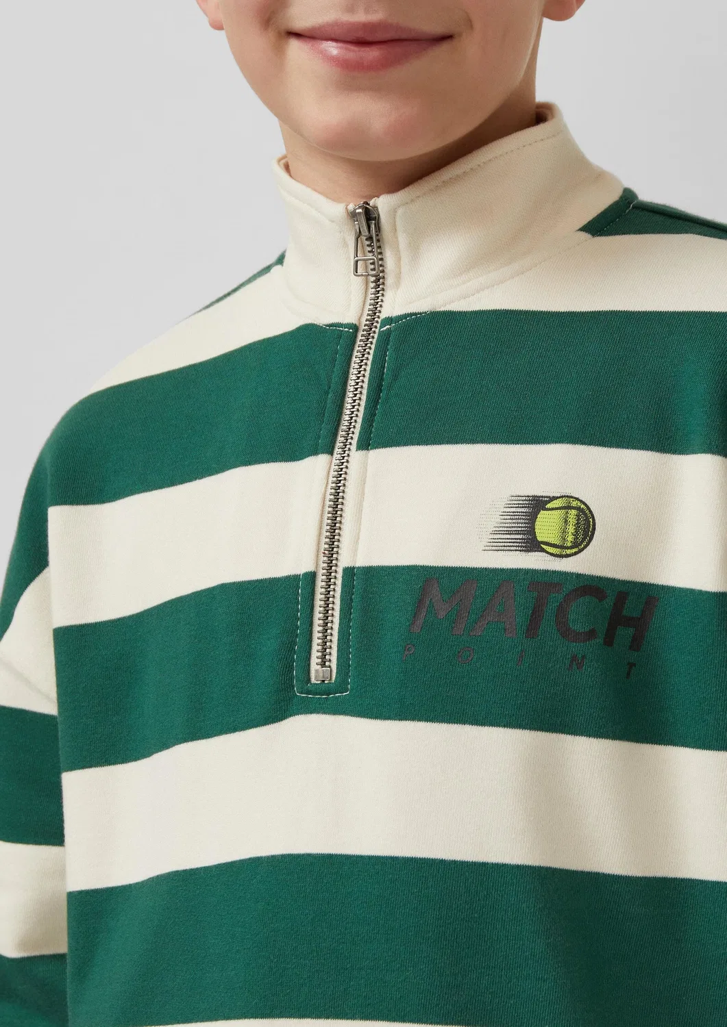 Свитшот с принтом 04G2 S.Oliver, кремовый — фото 4
