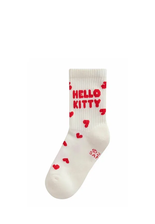 Носки 3 пары Hello Kitty Next pink, red and white, белый/красный/розовый — фото 3