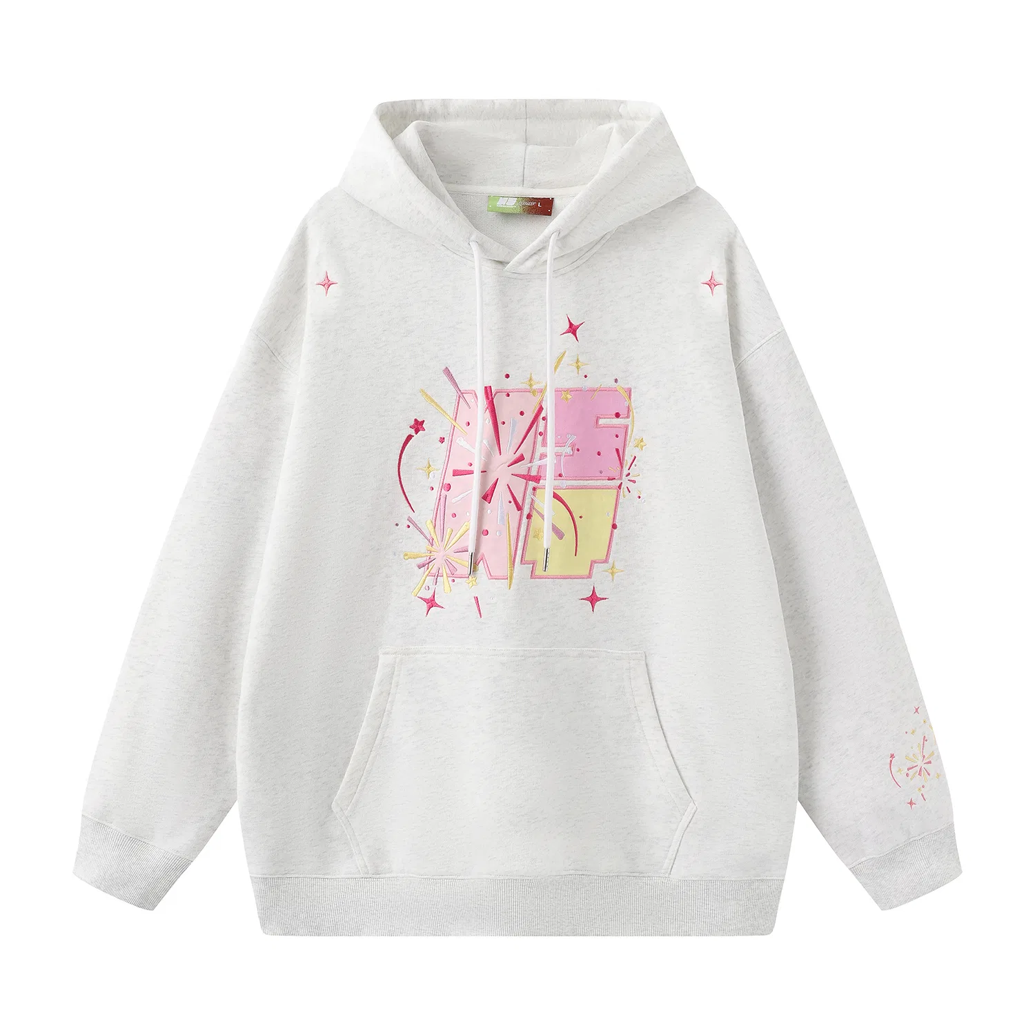 Детский худи с капюшоном без рукавов NSTNEW START, White Heather Gray