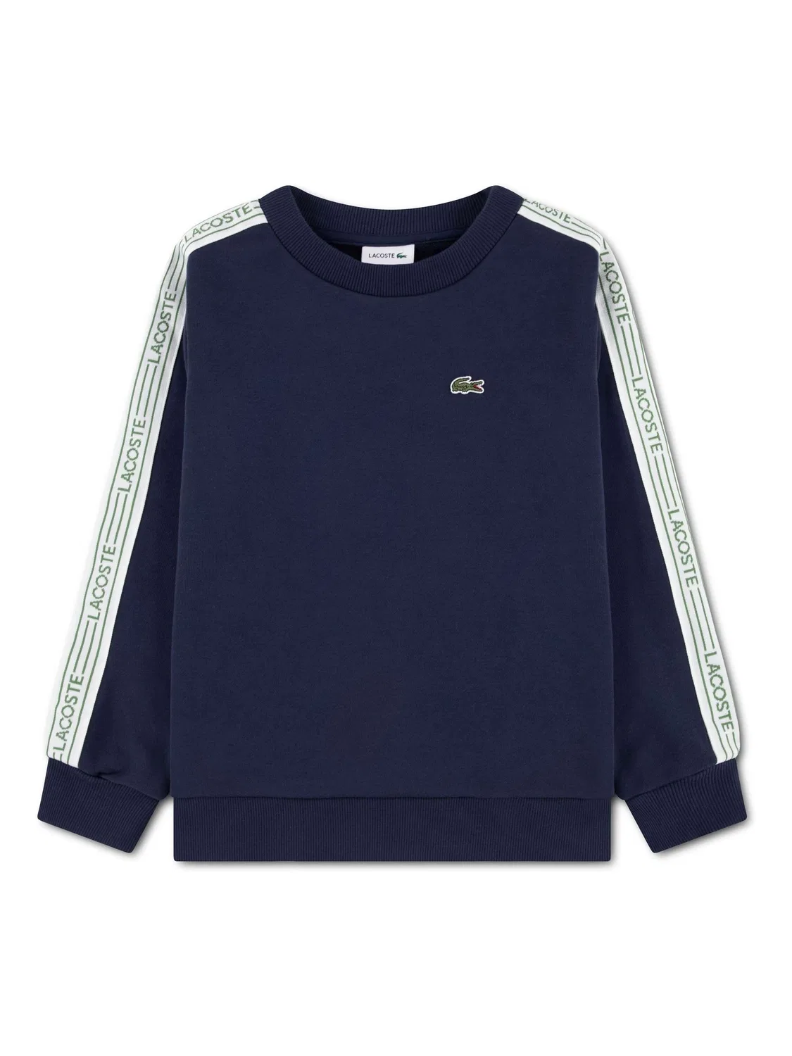 Свитшот с круглым вырезом, хлопок Lacoste, синий