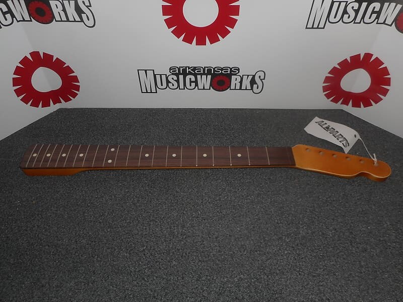 

Гриф Allparts Fender Licensed For Tele, накладка на гриф из палисандра, состаренная отделка Satin Poly, TRVF-C