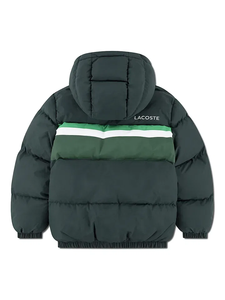 Куртка зимняя Lacoste Kids, зеленый — фото 2