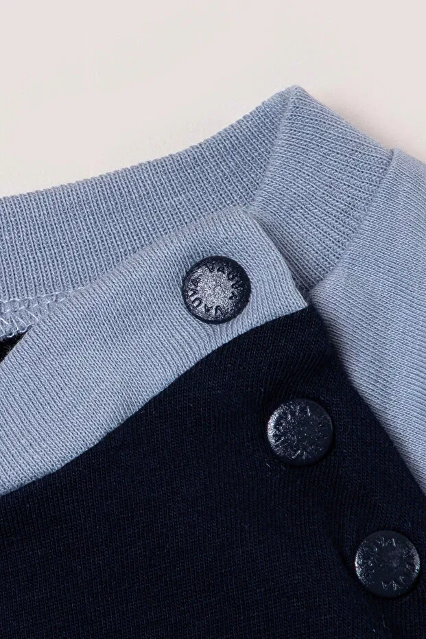 Детский комбинезон для девочек с принтом Vauva, Navy Blue — фото 4