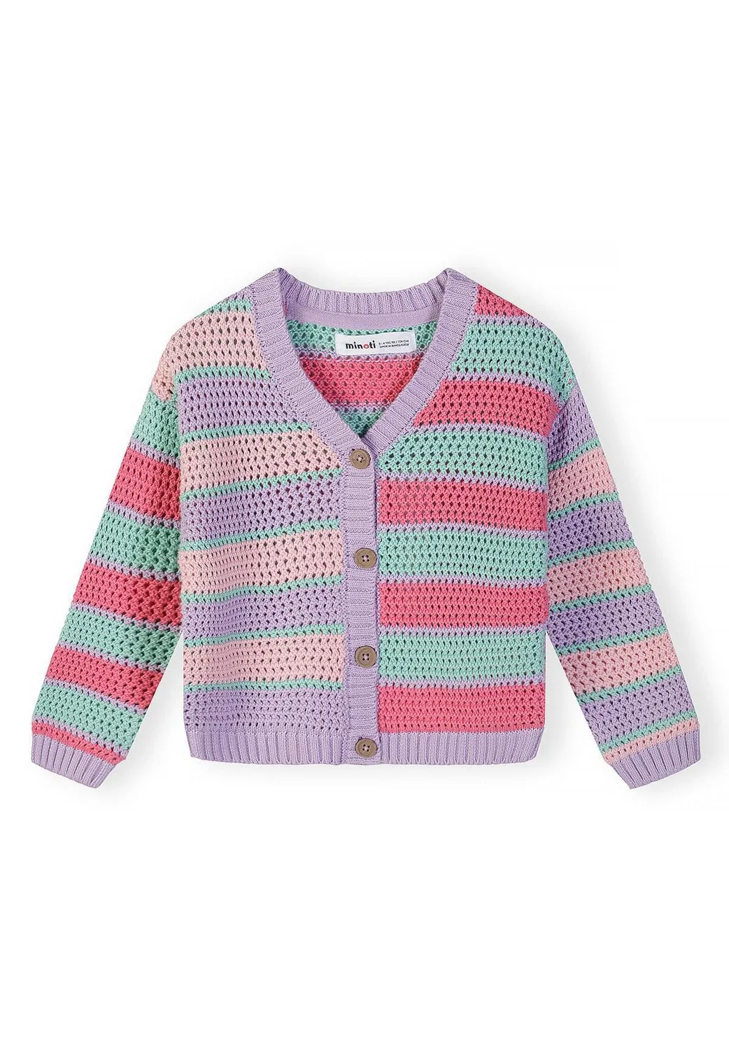 Кардиган вязаный 30KNIT107 Minoti, фиолетовый
