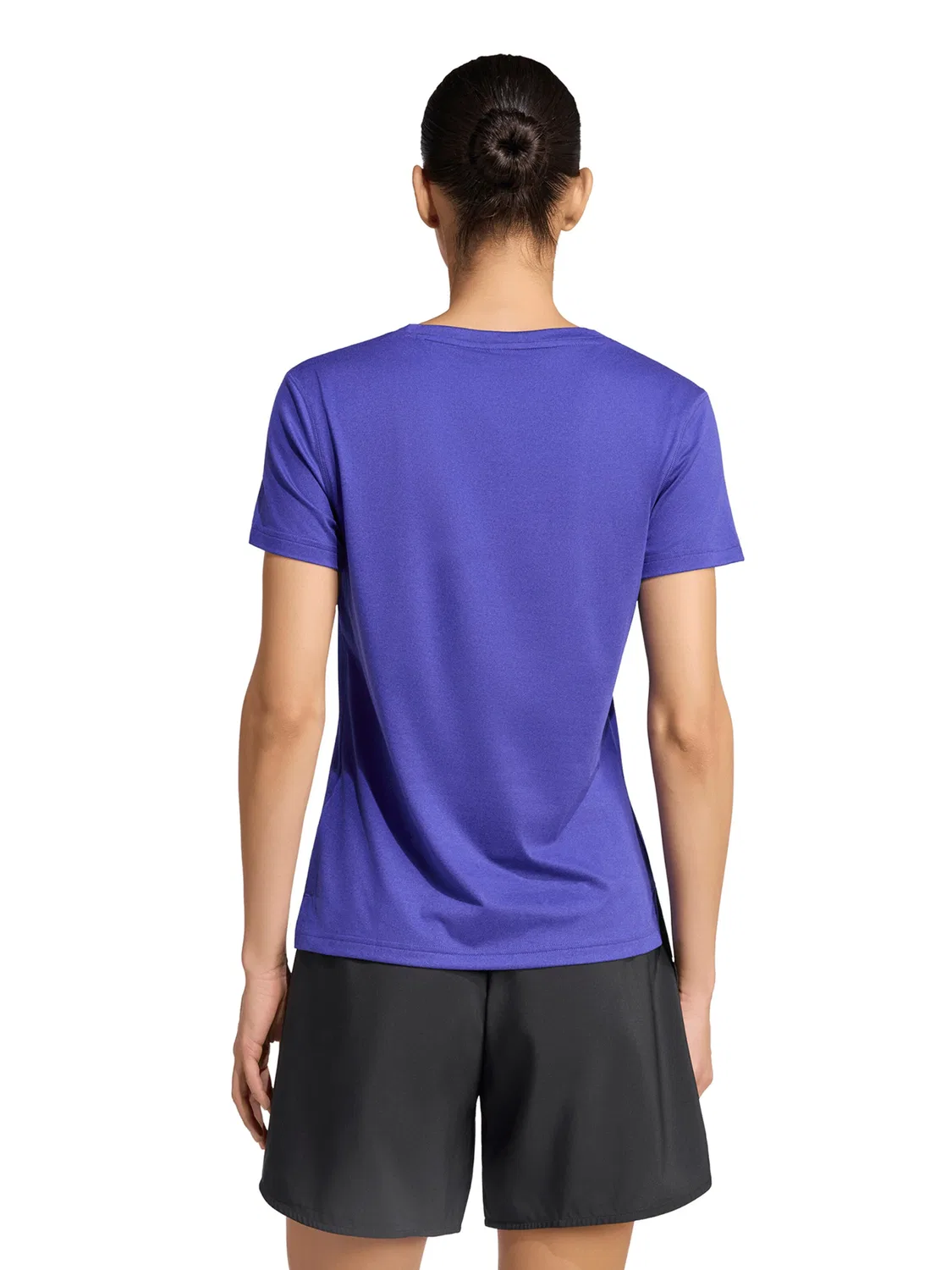 Спортивная футболка Adidas Performance Shirt Essentials фиолетового цвета — фото 3