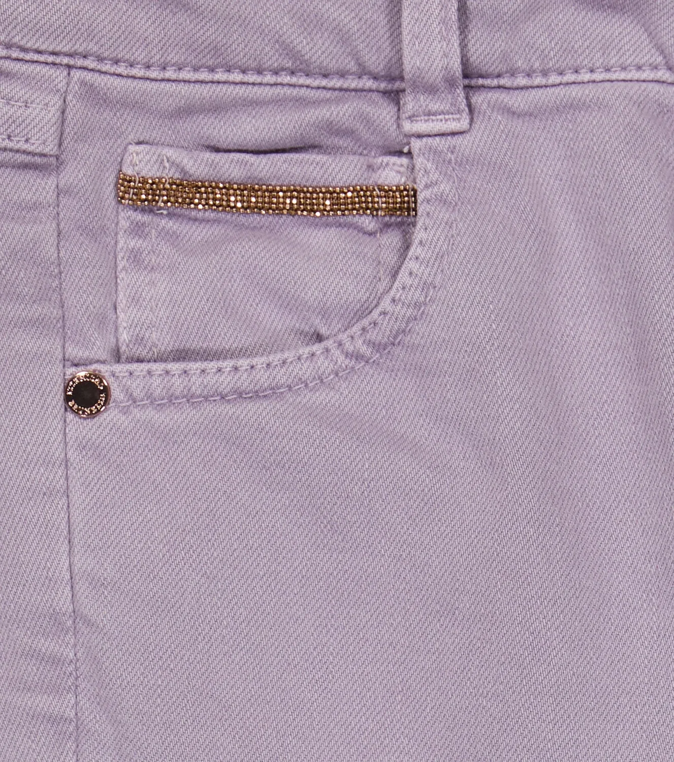Расклешенные джинсы с отделкой Brunello Cucinelli Kids, фиолетовый — фото 2