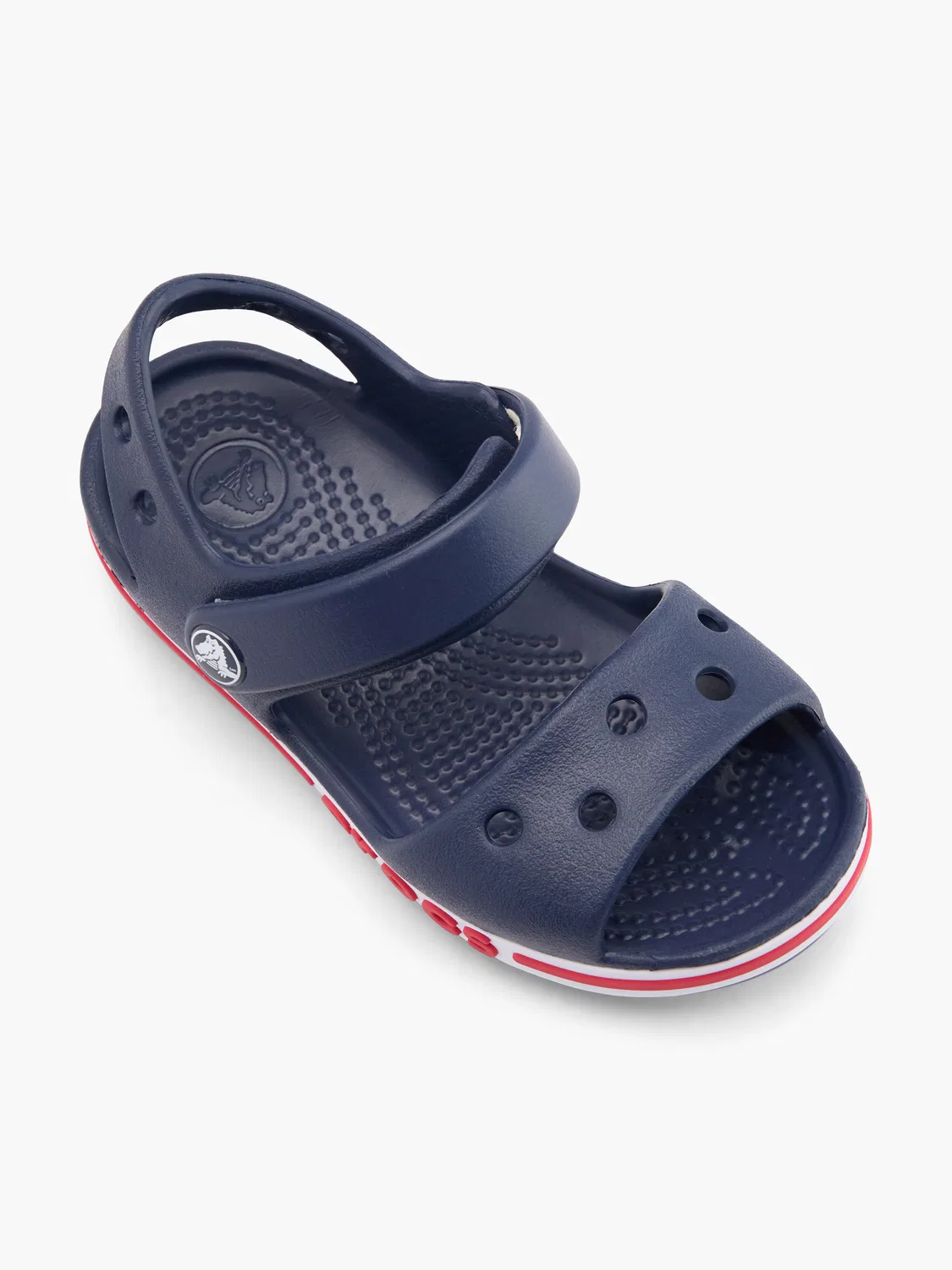 Детские сандалии с ремешками на липучке Crocs, синий — фото 2