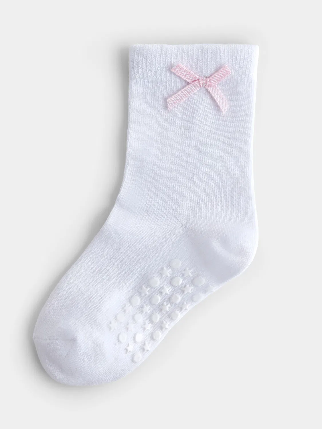 Комплект из 5 белых носков с оборками и бантиками JoJo Maman Bébé, Pure White — фото 3