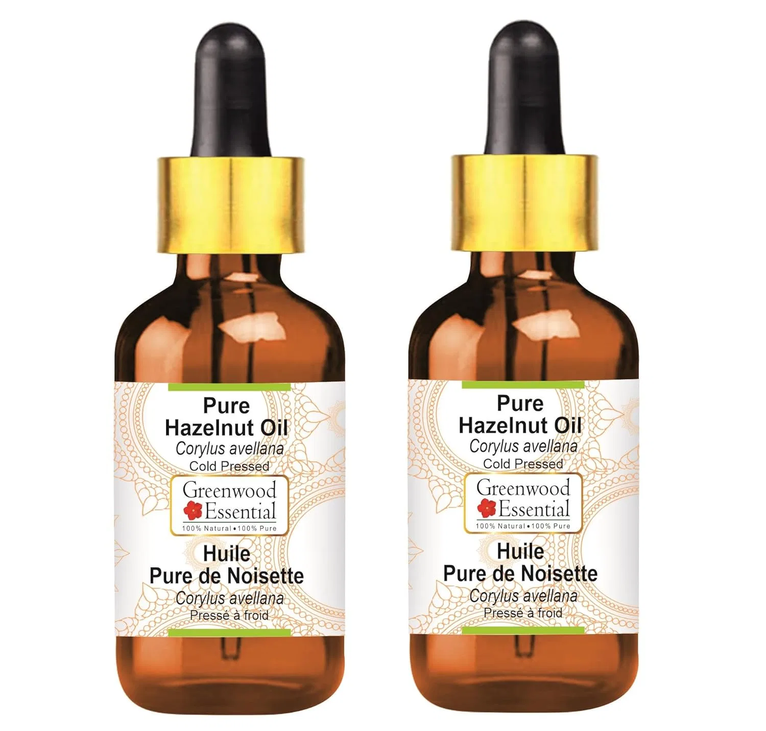 Масло для тела Hazel Nut Oil, Greenwood Essential, 2 шт по 100 мл