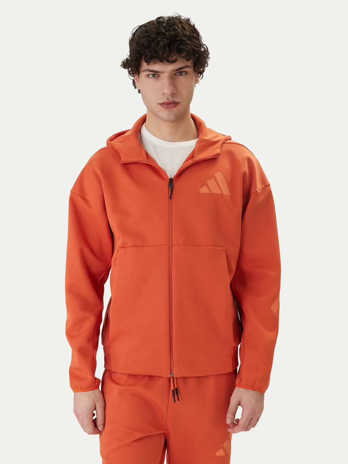 Мужская толстовка стандартного кроя Z.N.E Adidas, оранжевый