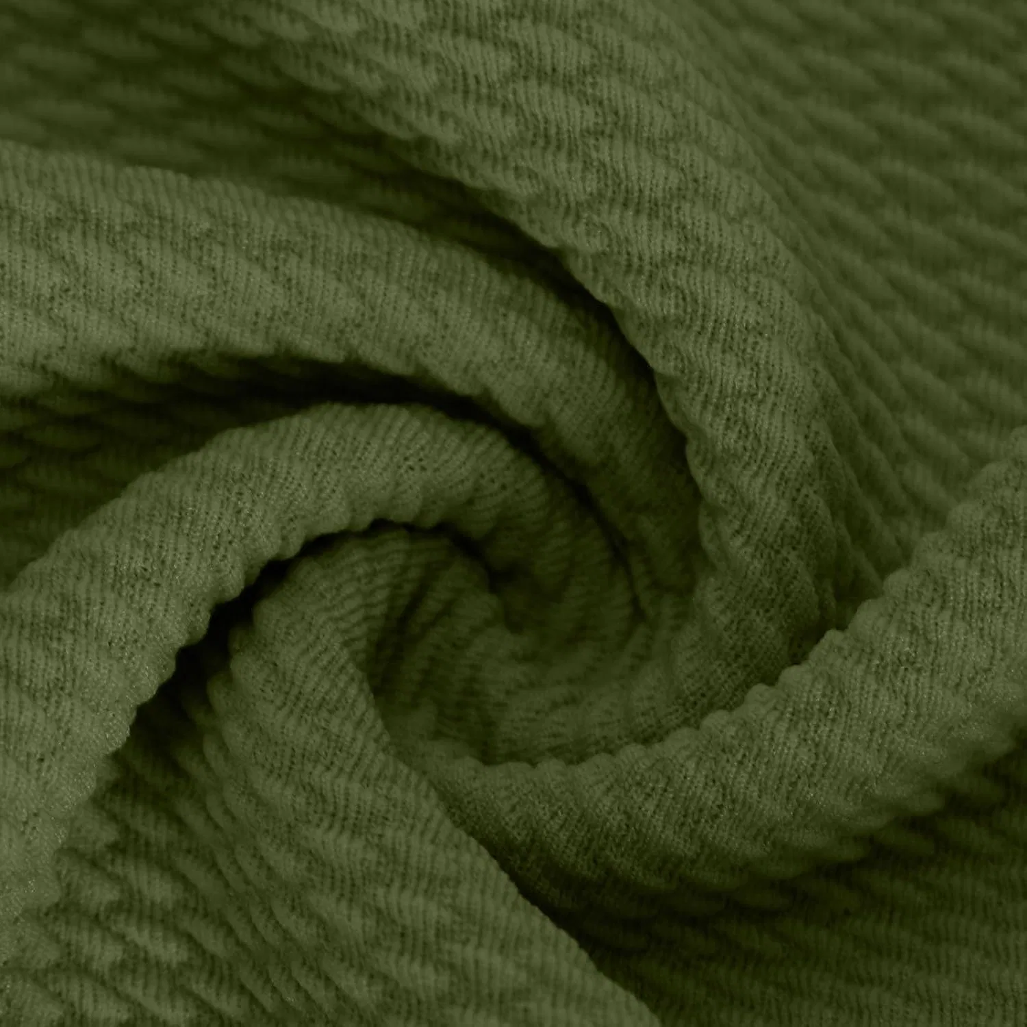 Мужская футболка с круглым вырезом, длинным рукавом, Regular, Army Green — фото 3