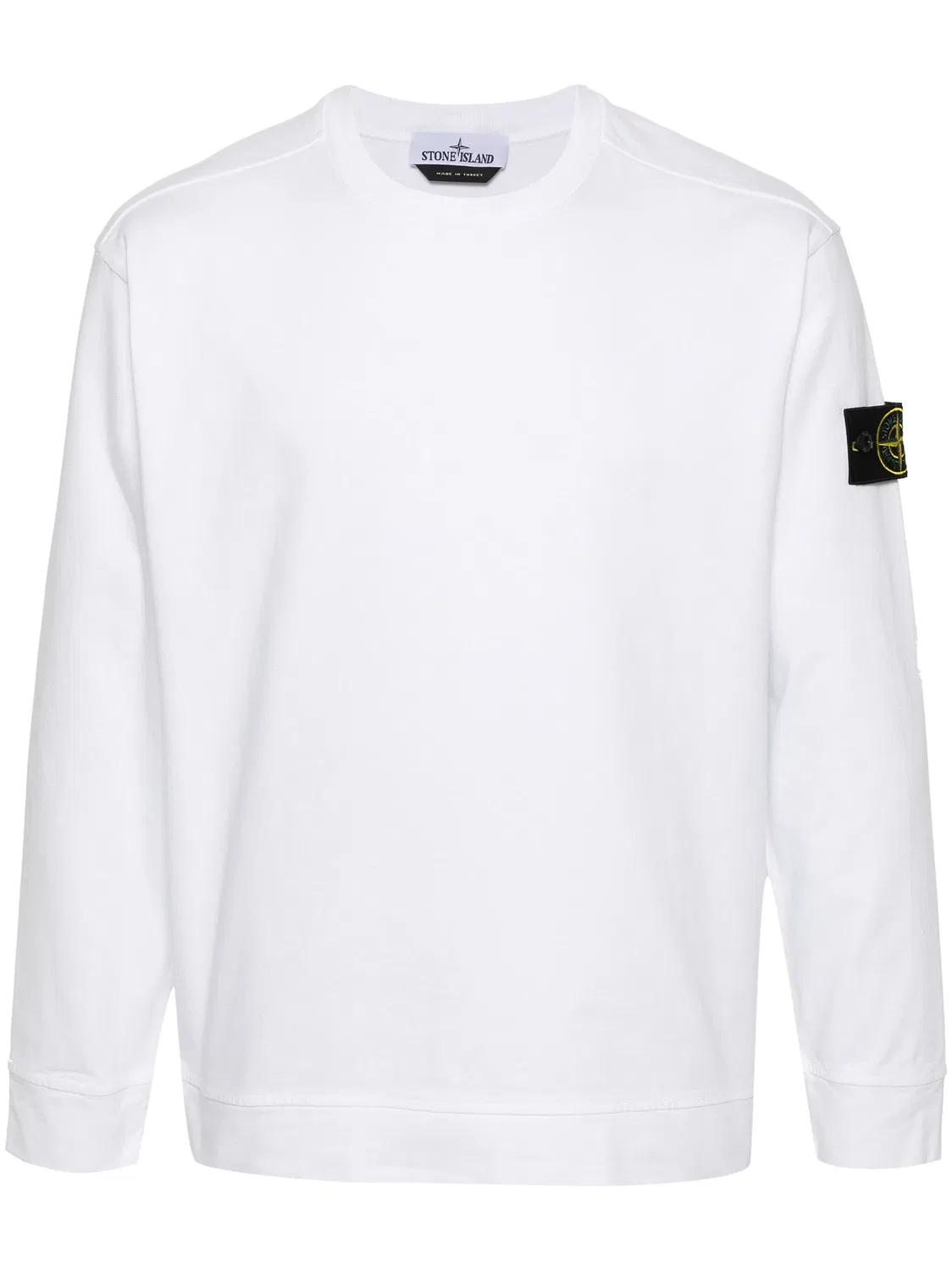 Sweatshirt с компасом из хлопка Stone Island, белый