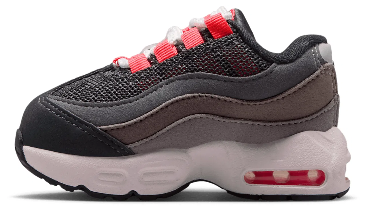 Детские кроссовки для мальчиков Nike Air Max 95, Gray Red — фото 2