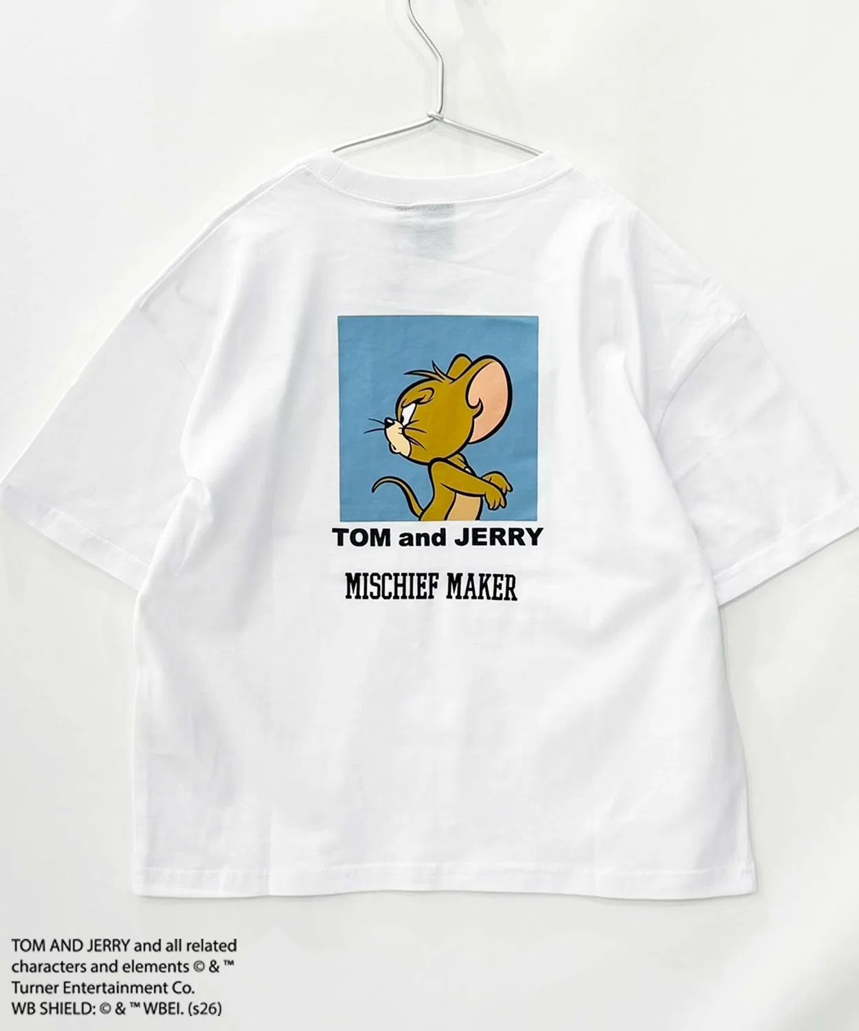 Детская футболка с длинным рукавомс принтом TOM AND JERRY Outfitter lab, Navy — фото 3