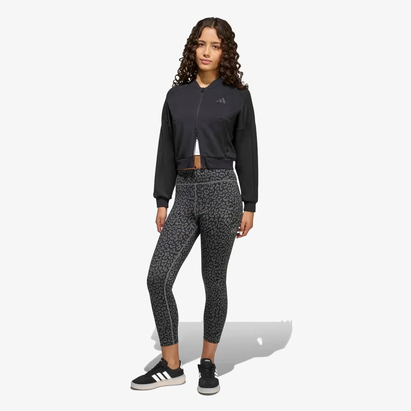 Куртка-бомбер с длинным рукавом Future Icons 3 Stripes Adidas, черный — фото 4