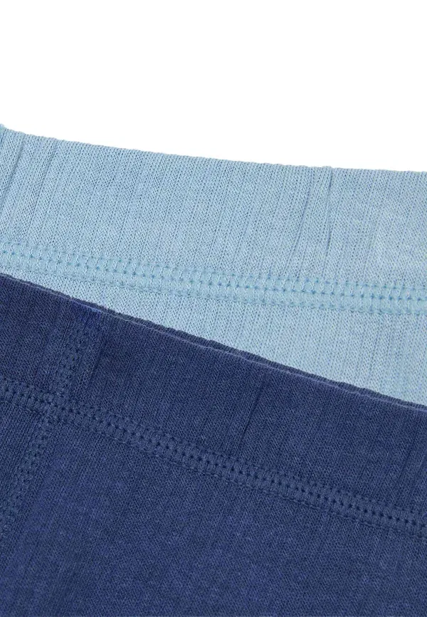 Леггинсы из хлопка 2Pk Marks & Spencer, темно-синий mix — фото 4