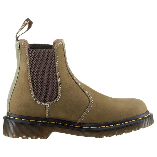 

DR. MARTENS Ботинки челси "2976", блочный каблук, уличная одежда, слипоны, ботильоны, эластичная вставка, зеленый