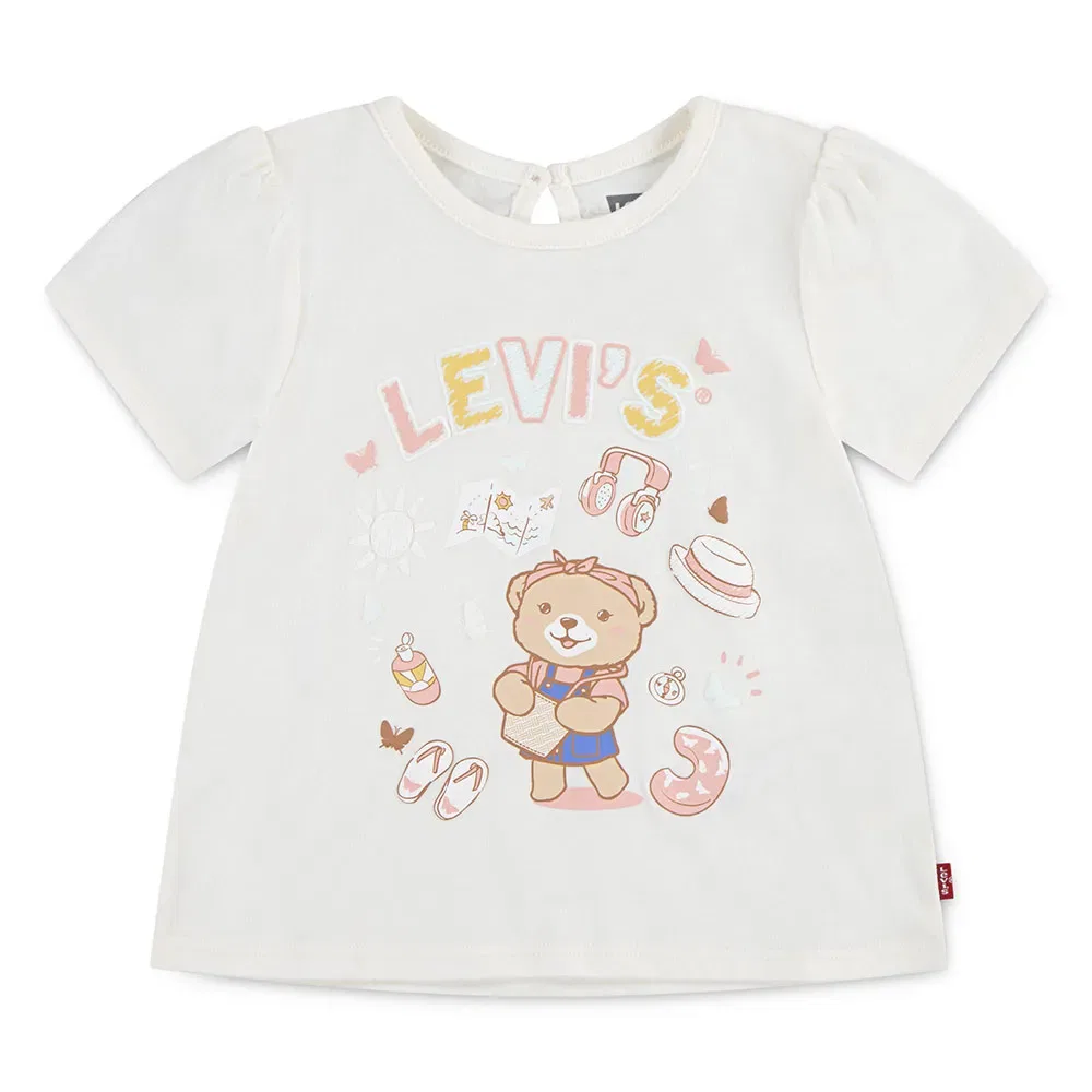 Футболка с коротким рукавом Liv Smocked Levi's, белый