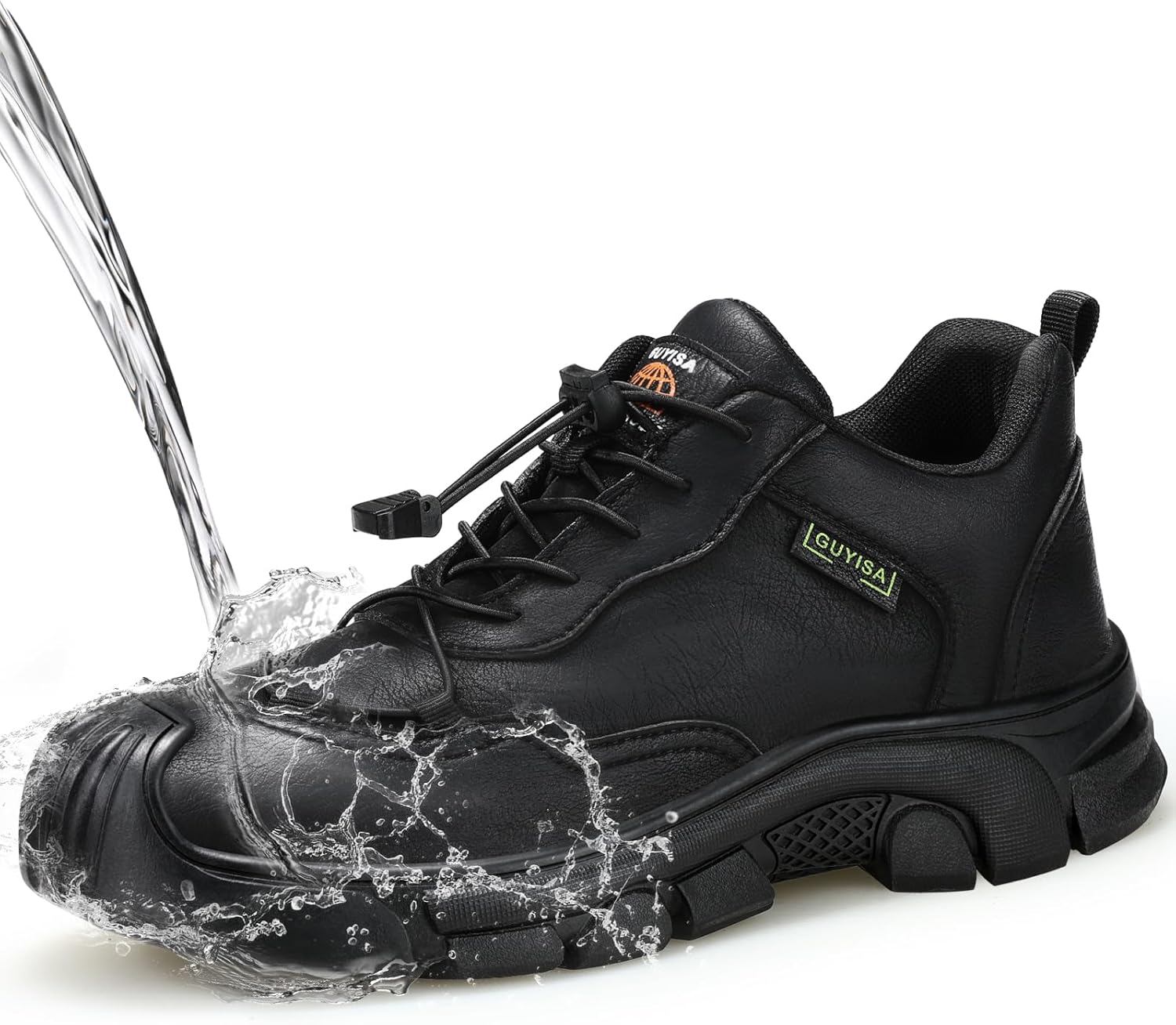 

Мужские ботинки с стальными носками Легкие туфли Удобные мужские сапоги Неразрушимая защитная обувь для мужчин Промышленные строительные кроссовки с стальным носком Мягкие мужские туфли Gusayex, черный