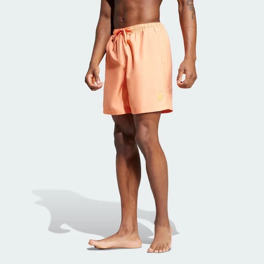 Плавки с внутренним бельем Adicolor 8-Inch Swim Shorts adidas, Оранжевый
