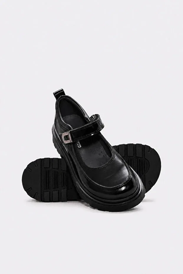 Детские туфли для девочек кожаные Fast Step, Black Patent Leather — фото 3