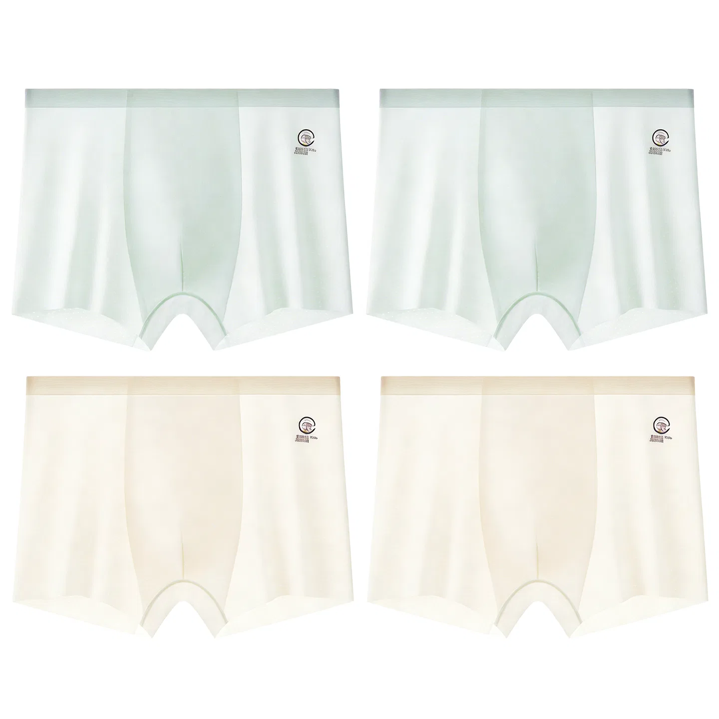Детские трусы для мальчиков сетчатые дышащие Red bean, Light Ice Green Champagne