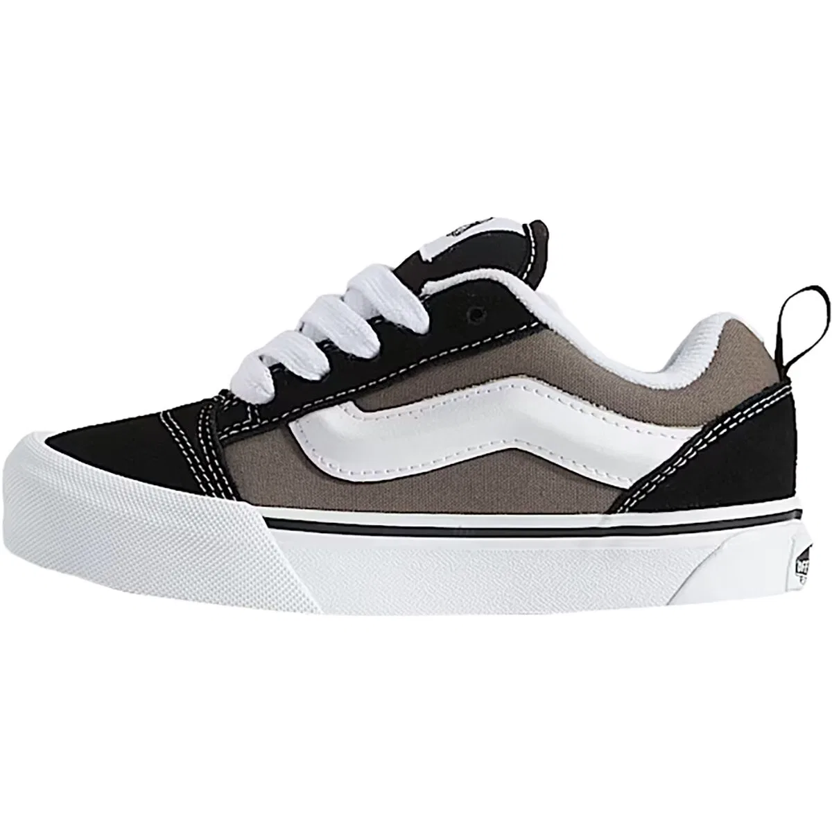 Детские ботинки для мальчиков с увеличенным язычком Knu Skool Vans, Black Burgundy Floral