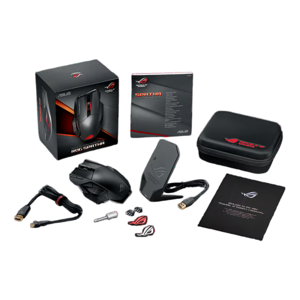 Беспроводная игровая мышь ASUS ROG Spatha X, черный — фото 3