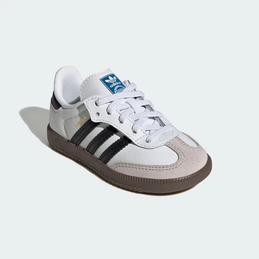 Кроссовки детские с эластичной шнуровкой Samba OG Comfort Closure adidas, Белый — фото 3