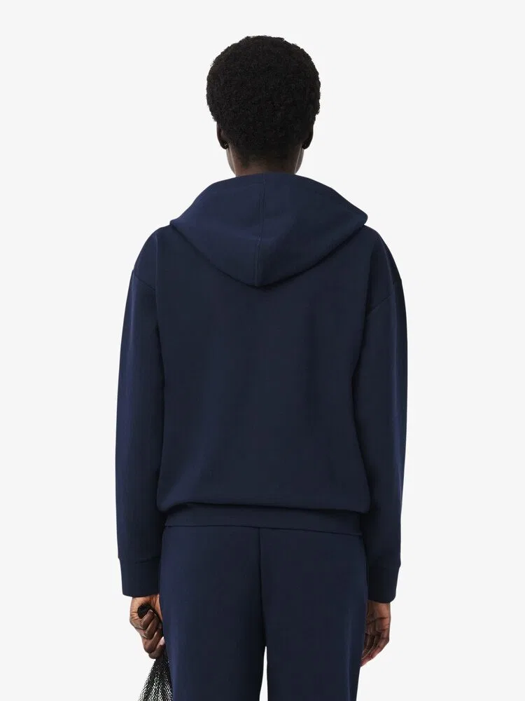 Свитер женский LACOSTE Navy, Классический пуловер, Темно-синий — фото 3