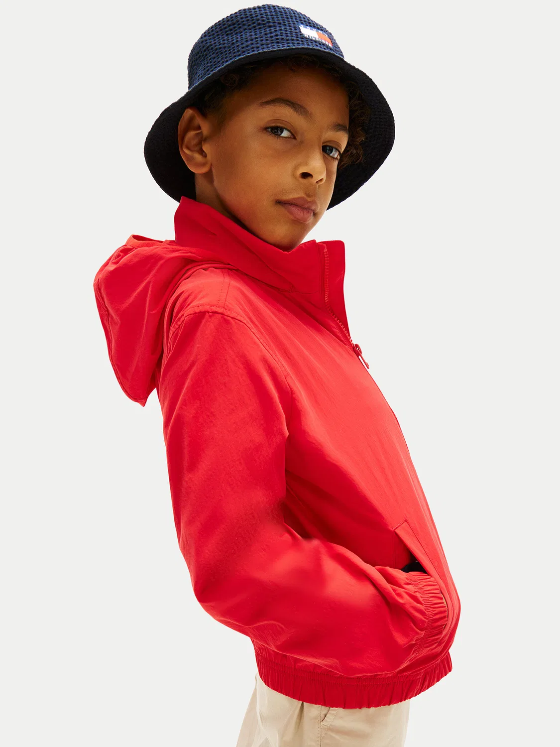 Демисезонная куртка стандартного кроя для мальчика Essential Tommy Hilfiger, красный — фото 4