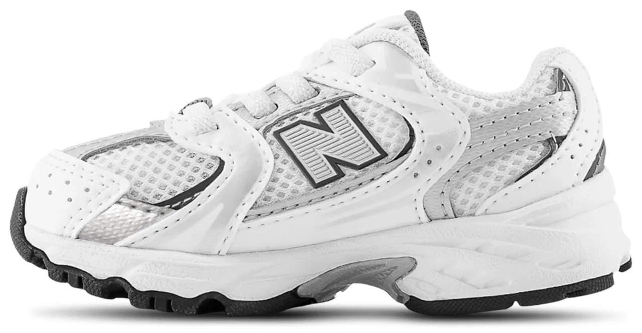 Мальчиковые кроссовки 530 New Balance, цвет White/Navy — фото 2