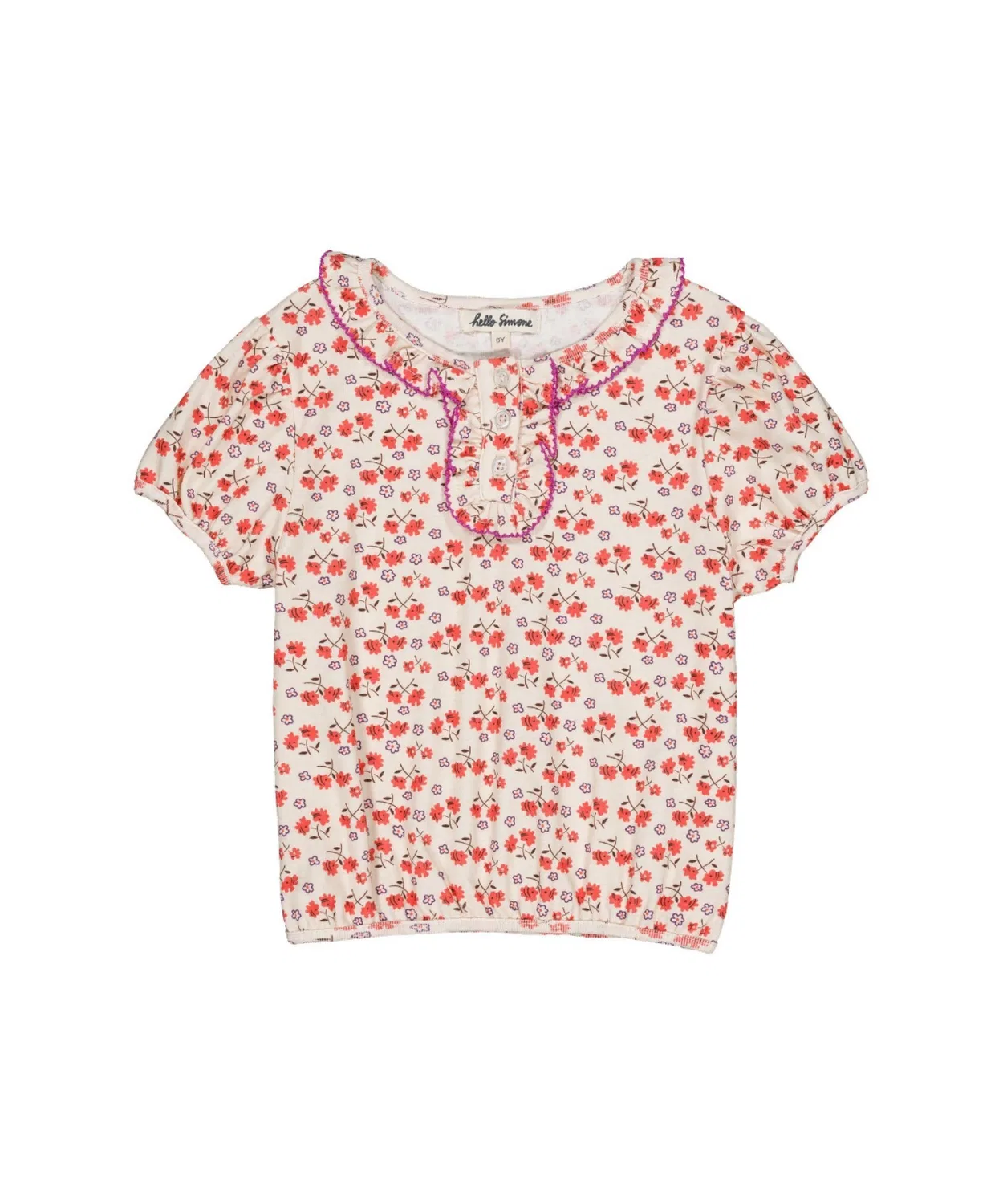 Детская футболка с коротким рукавом Paquerette top Callas hello Simone, Red