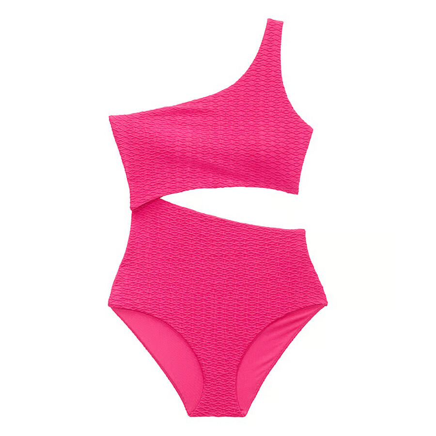 

Купальник Victoria's Secret Swim Monokini One-Piece Fishnet, розовый